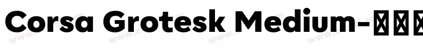 Corsa Grotesk Medium字体转换